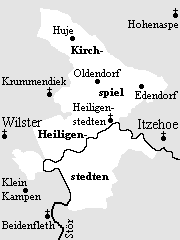 Karte Kirchspiel Heiligenstedten
